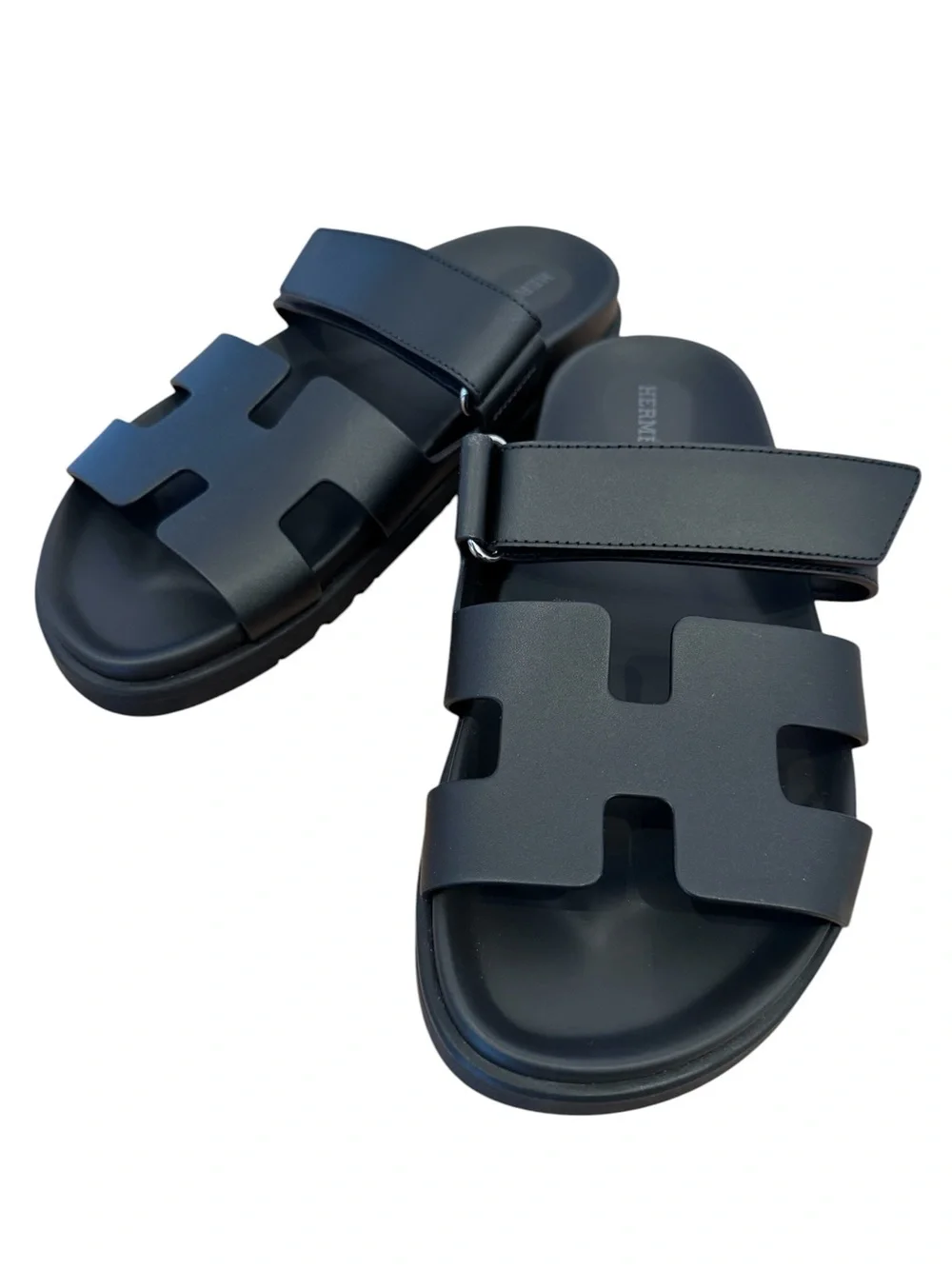Hermes Chypre Sandals Noir